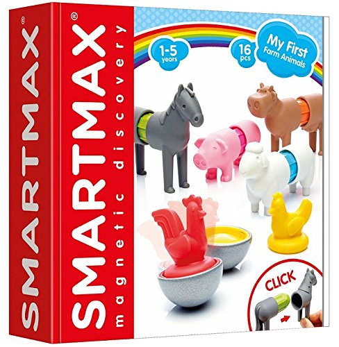 SmartMax My First Farm Animals Magnetic Building Set STEM Learning Toy Ages 1-5 - style: My First Farm Animals