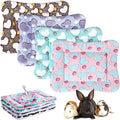 Haull 4 Pcs Waterproof Guinea Pig Bedding Soft Dog Cat Bed Crate Mat Small Animal Plush Cage Liners Rabbit Bunny Kennel Pad Reversible Cozy Pee Thickened Hamster Pad(Heart,13 x 10 Inch) - size: 13 x 10 Inch