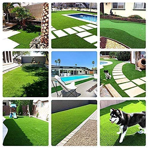 Premium Artificial Grass, Drainage Mat, 5.5' x 6.5' Artificial Turf for Dogs, Cats, Pets, Turf Realistic Indoor/Outdoor for Garden, Patio (35.75 sq ft) - 4 Pack - size: 5.5ft*6.5ft