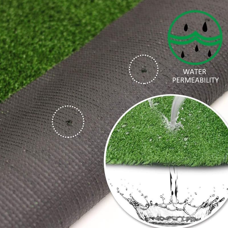 Artificial Grass Turf 0.4 Inch 1FTX30FT Synthetic Grass Mat Fake Grass Indoor Outdoor Rug Grass Carpet Custom Sized for Garden Lawn Landscape Balcony - size: 1FTX30FT
