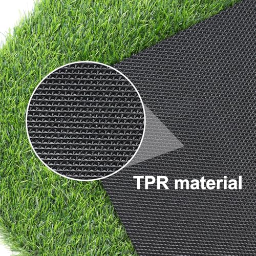 Artificial Turf Rug For Dog, Sturdy Indoor/Outdoor Fake Grass, 36" x 59" | Safety material, Durable TPR bottom, Realistic look, Non-Slip, Dog urine will NOT soak through to your floor. - size: 3' x 4'11" (Rectangular)