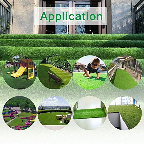 Petgrow Pet Pad Artificial Grass Turf 5.5'x6.5' - Realistic Thick Synthetic Fake Grass Mat for Outdoor Garden Landscape Dog Faux Grass - size: 5.5 FT x 6.5 FT (35 Square FT)