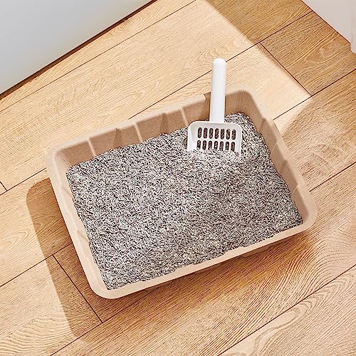Vealind Disposable Litter Boxes for Cats Cardboard Cat Litter Trays Cat Travel Toilet Litter Pan Liners Kitty and Small Animals Leakproof Litter Box (5 Pack) - color: 5 PACK