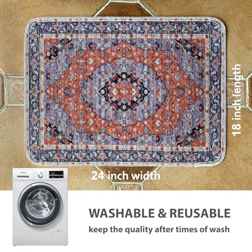 nunubaby Washable Pee Pads for Dogs, Stylish, Non-Slip and Leak-Proof Pee Pads. Reusable Potty Pads for Dogs for Crates and Floors.(Red/Floral,18" x24" ) - color: Red/Floral, size: 18x24 Inch (Pack of 2)