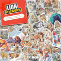 100 PCS Lion Stickers Pack – Waterproof Vinyl Decals for Water Bottles, Laptops, Phones, Notebook, Cars – Cool Vibrant Graphics for Lion Enthusiast - color: Lion