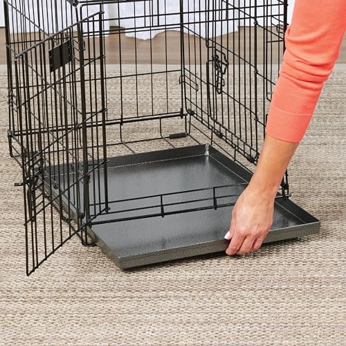 MidWest Homes for Pets Metal Dog Crate Replacement Pan; 24 inch - size: 24 Inch