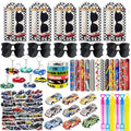 120PCS Race Car Party Favors, Race Car Birthday Decorations and Supplies | 120PCS race car party favors with bracelets, keychains, gift bags, glasses, stickers, bubble wands and mini cars. - style: Race Car