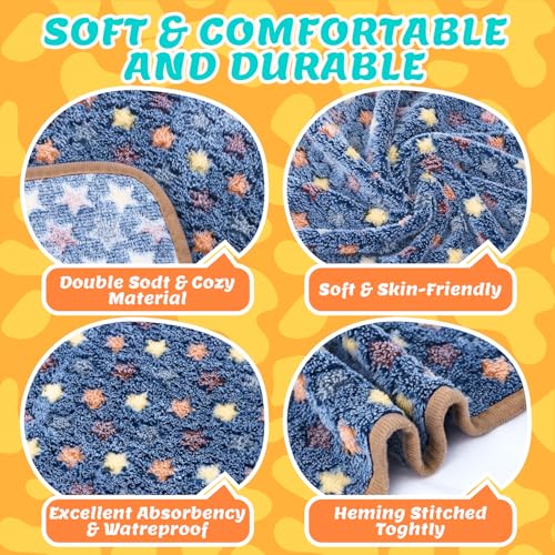 Eilyliafe 6 Pcs Guinea Pig Blankets Bedding Small Animal Cage Liners Sleep Mat Absorbent Reusable Pet Pee Bedding Pad Cover for Hamster Ferret Chinchilla Rabbit Hedgehog (14 x 28 Inch) - size: 14 x 28 Inch