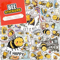 100 PCS Bee Stickers Pack – Waterproof Vinyl Decals for Water Bottles, Laptops, Phones, Notebook, Cars – Cool Vibrant Graphics for Bee Enthusiast - color: Bee