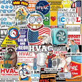 100Pcs HVAC Stickers Hard Hat, Water Bottle, Laptop – HVAC Toolbox Decals – Air Conditioning Stickers - Funny Hard Hat Decals - Gifts for Men & Women - color: Hvac Stickers