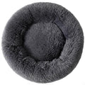 Cat Bed Dog Bed Donut Comfort Pet Bed Cats Cave Small Puppy Bed Rabbit Beds Cat Pillow Warm Bed Bunny Bed Kitten Cave UP to 7 Lbs Small pet - color: Dark Gray, size: 35CM