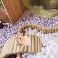 PIVBY 2PCS Wooden Hamster Ladder Bridge, Flexible Wood Tunnel Hide, Hamster Chew Toys for Small Animals Guinea Pig, Rat, Chinchilla, Gerbil, Mice, Mouse (Natural) - color: 2 PCS, Natural wood